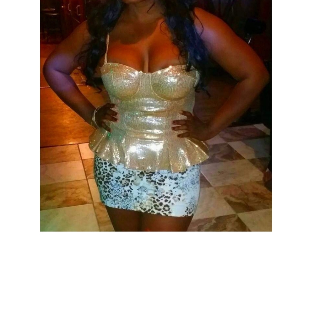 Bebe Gold Sequence Top - image 7